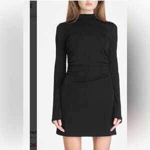 Wayf Black Long Sleeve Dress